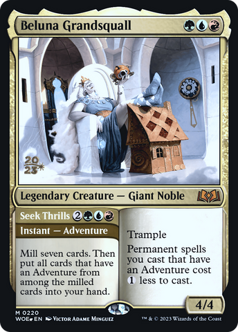 {@R} Beluna Grandsquall // Seek Thrills [Wilds of Eldraine Prerelease Promos][PR WOE 220]