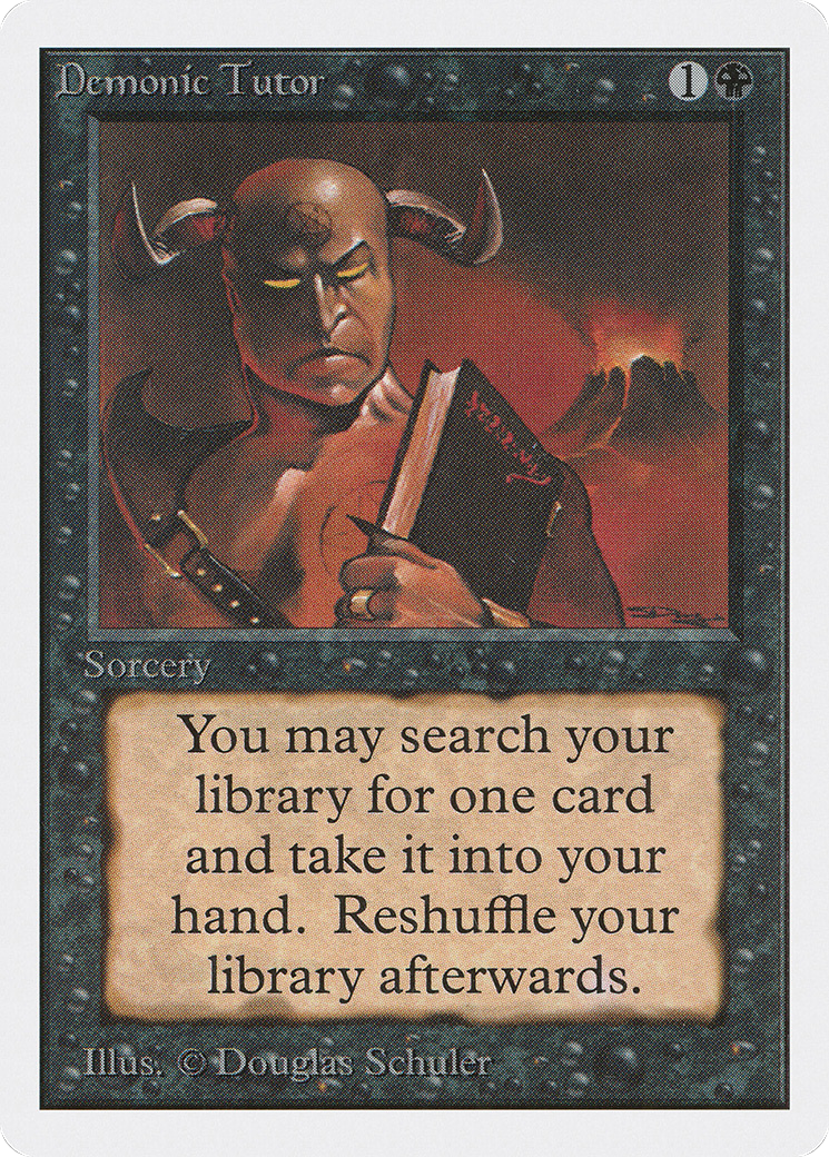 {C} Demonic Tutor [Unlimited Edition][2ED 105]