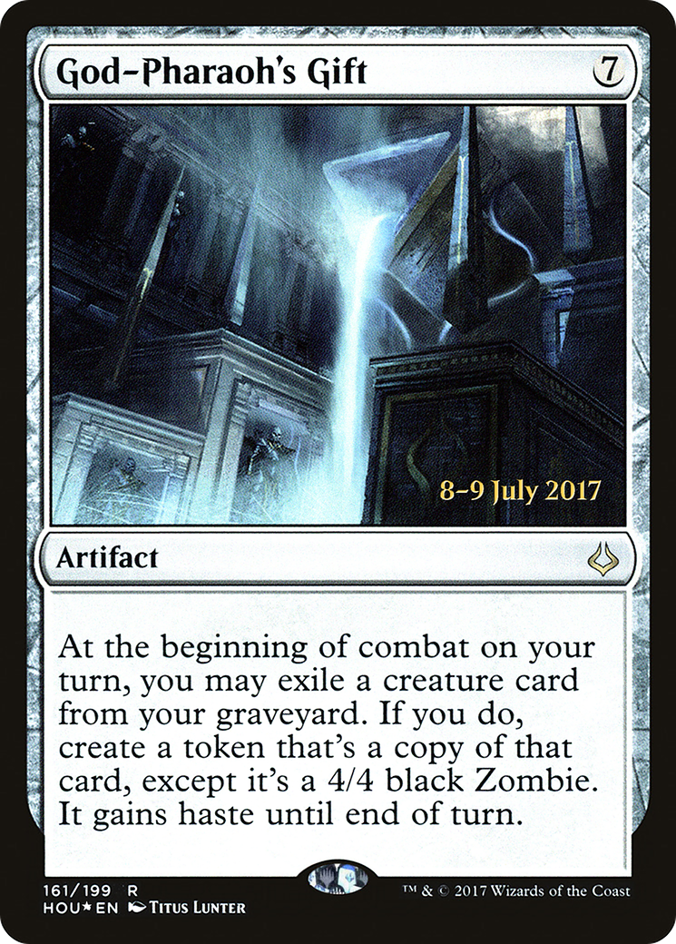 {R} God-Pharaoh's Gift [Hour of Devastation Prerelease Promos][PR HOU 161]