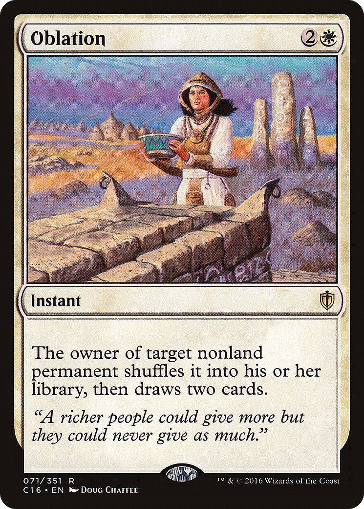 {R} Oblation [Commander 2016][C16 071]
