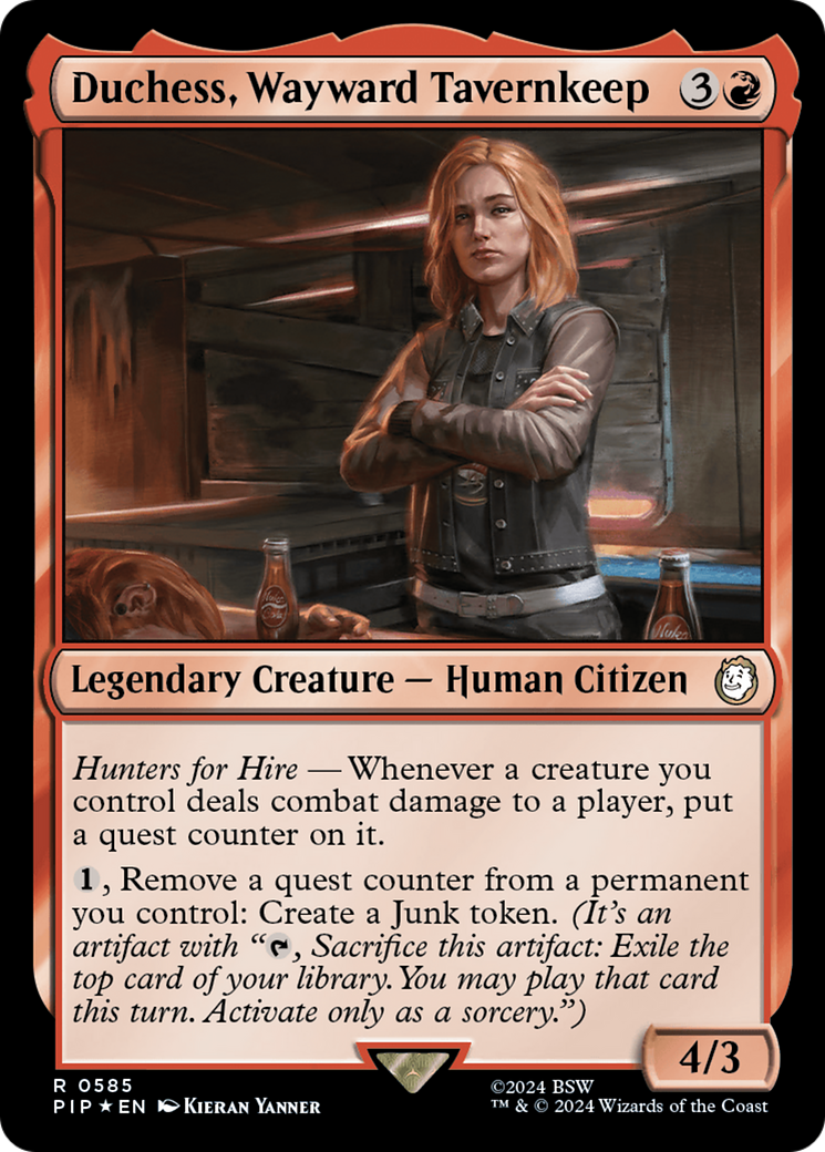 {R} Duchess, Wayward Tavernkeep (Surge Foil) [Fallout][PIP 585]