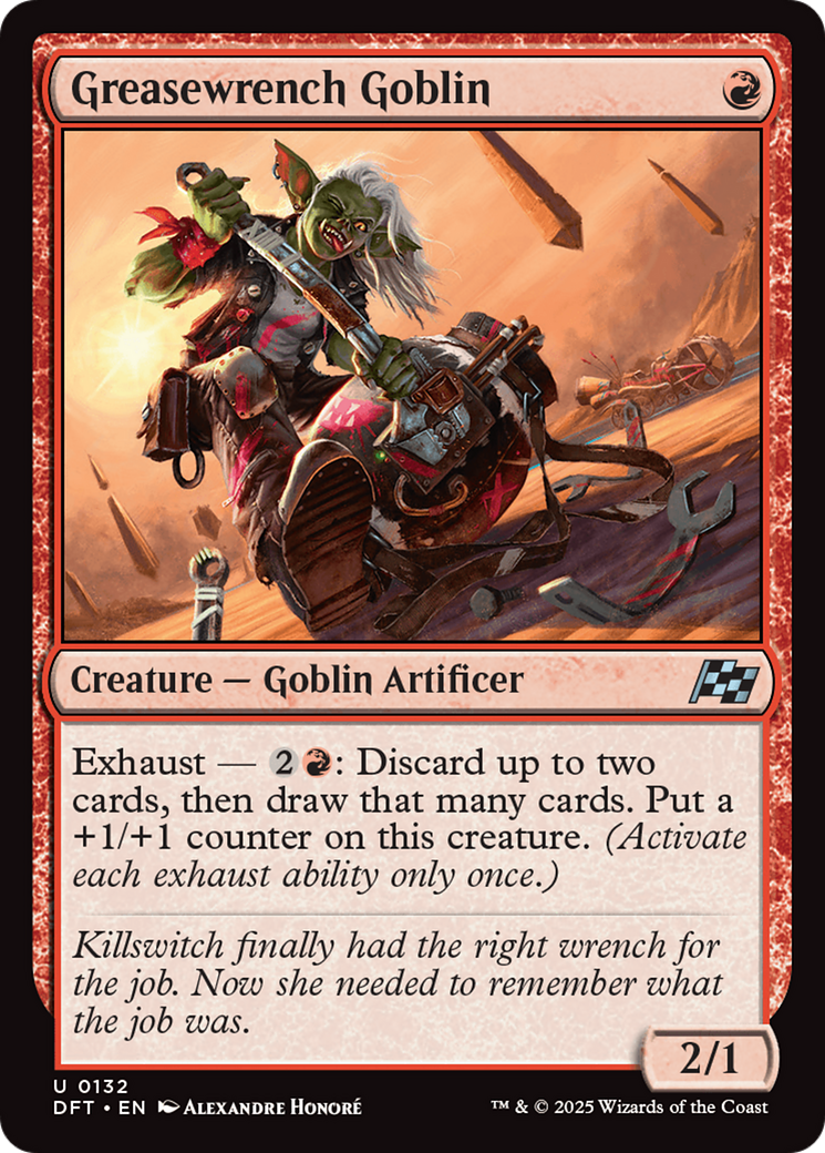 {@C} Greasewrench Goblin [Aetherdrift][DFT 132]