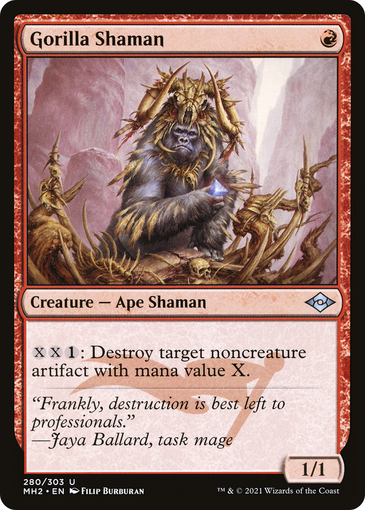 {C} Gorilla Shaman (Foil) [Modern Horizons 2] [MH2 280]
