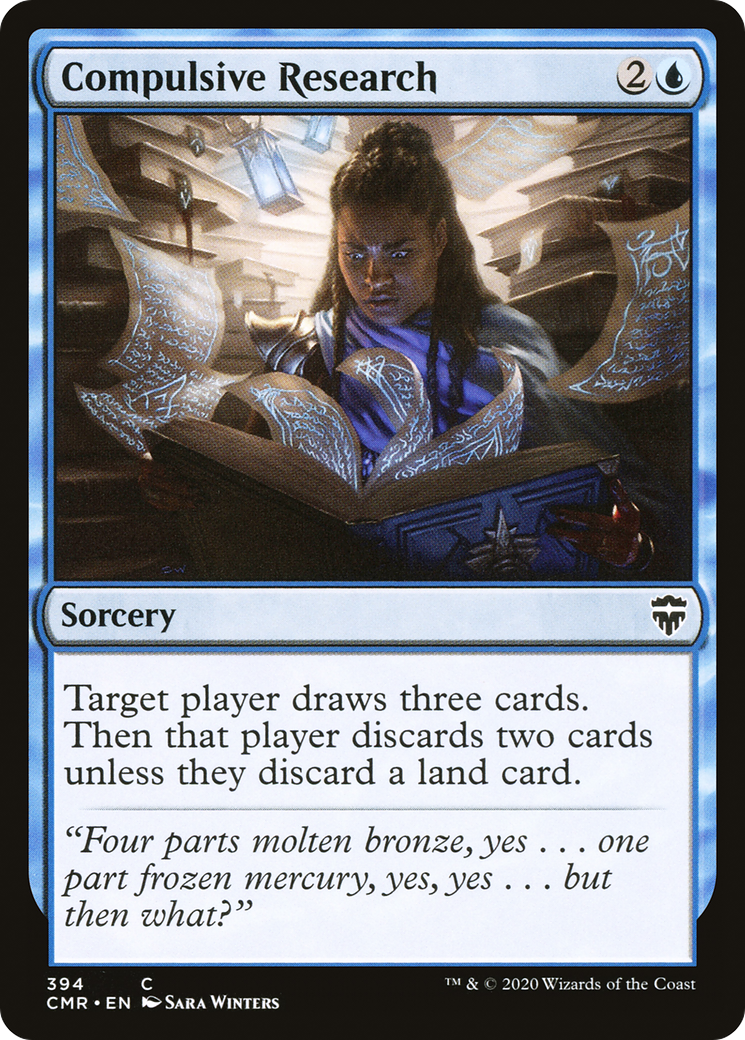 {C} Compulsive Research [Commander Legends][CMR 394]