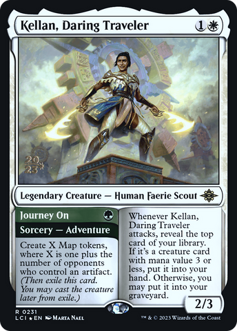 {@R} Kellan, Daring Traveler [The Lost Caverns of Ixalan Prerelease Cards][PR LCI 231]