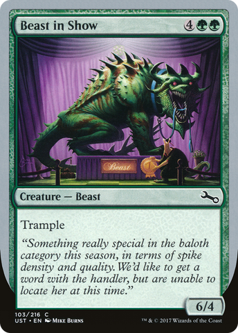 {C} Beast in Show ("Something really special...") [Unstable][UST 103C]