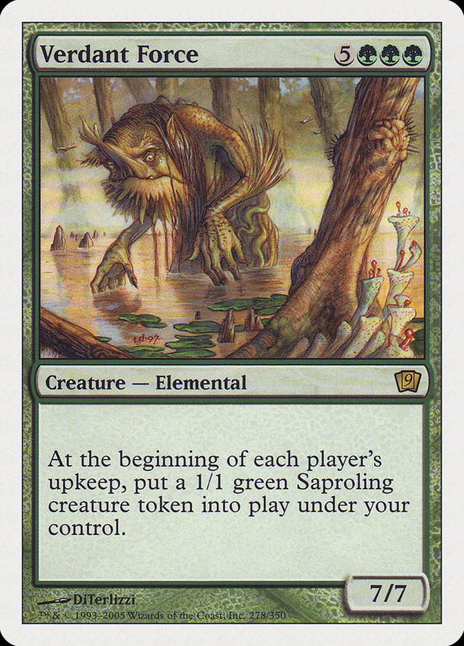 {O} Verdant Force (9th Edition) [Oversize Cards][OVR 9ED 278]