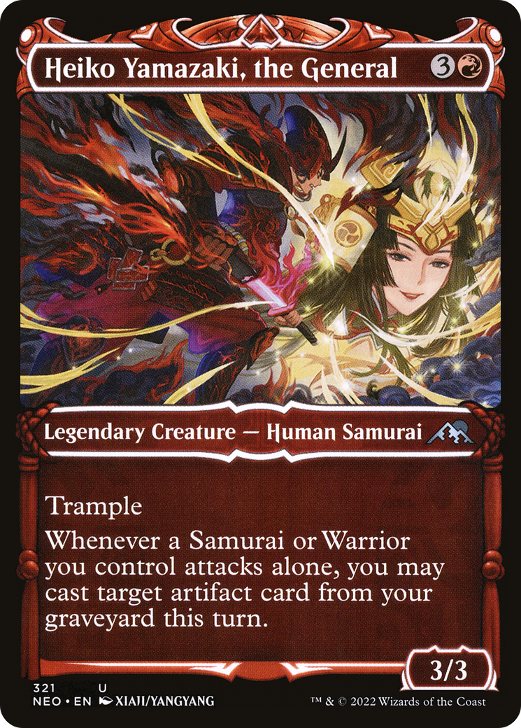 {C} Heiko Yamazaki, the General (Showcase Samurai) [Kamigawa: Neon Dynasty][NEO 321]