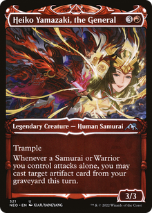 {C} Heiko Yamazaki, the General (Showcase Samurai) [Kamigawa: Neon Dynasty][NEO 321]