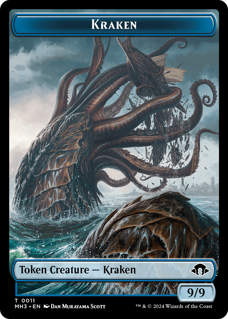 {T} Phyrexian Germ // Kraken Double-Sided Token [Modern Horizons 3 Tokens][TMH3 16//11]