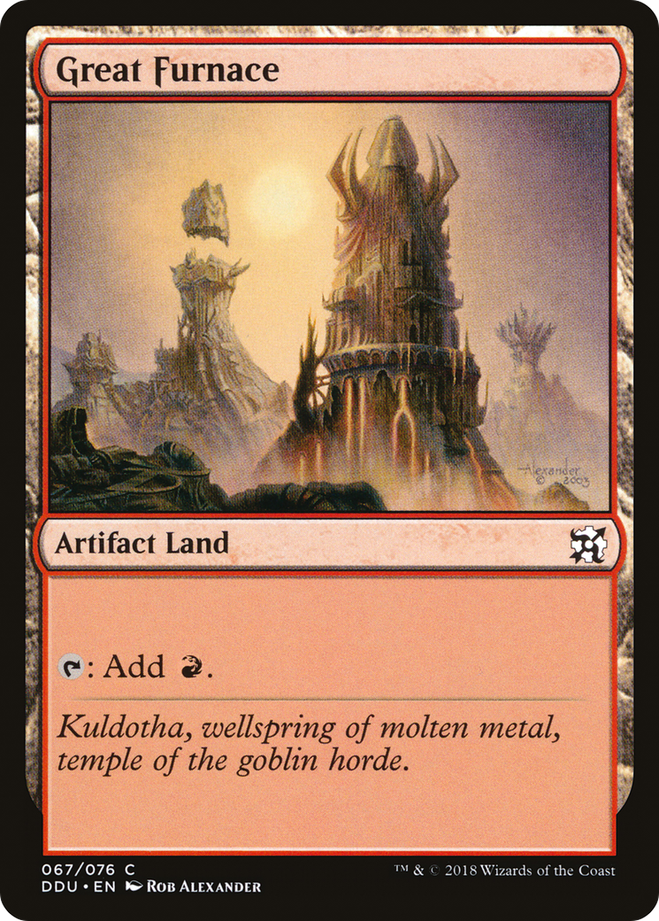 {C} Great Furnace [Duel Decks: Elves vs. Inventors][DDU 067]