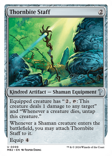 {C} Thornbite Staff (White Border) [Mystery Booster 2][MB2 099]