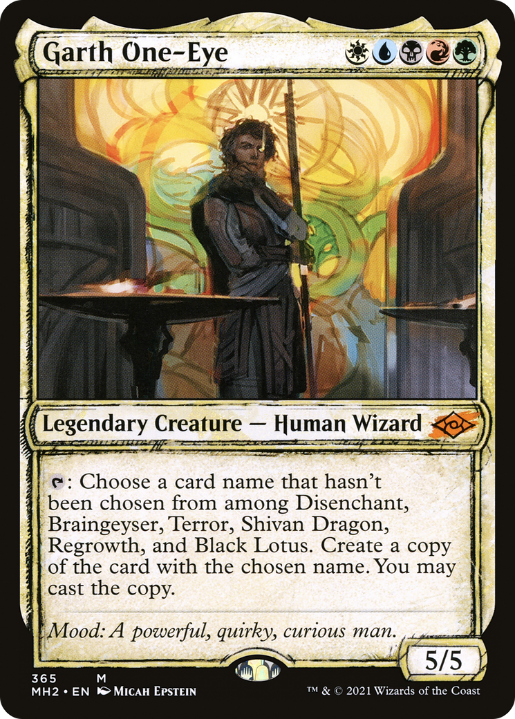 {R} Garth One-Eye (Showcase) (Foil): (Showcase) [Modern Horizons 2] [MH2 365]