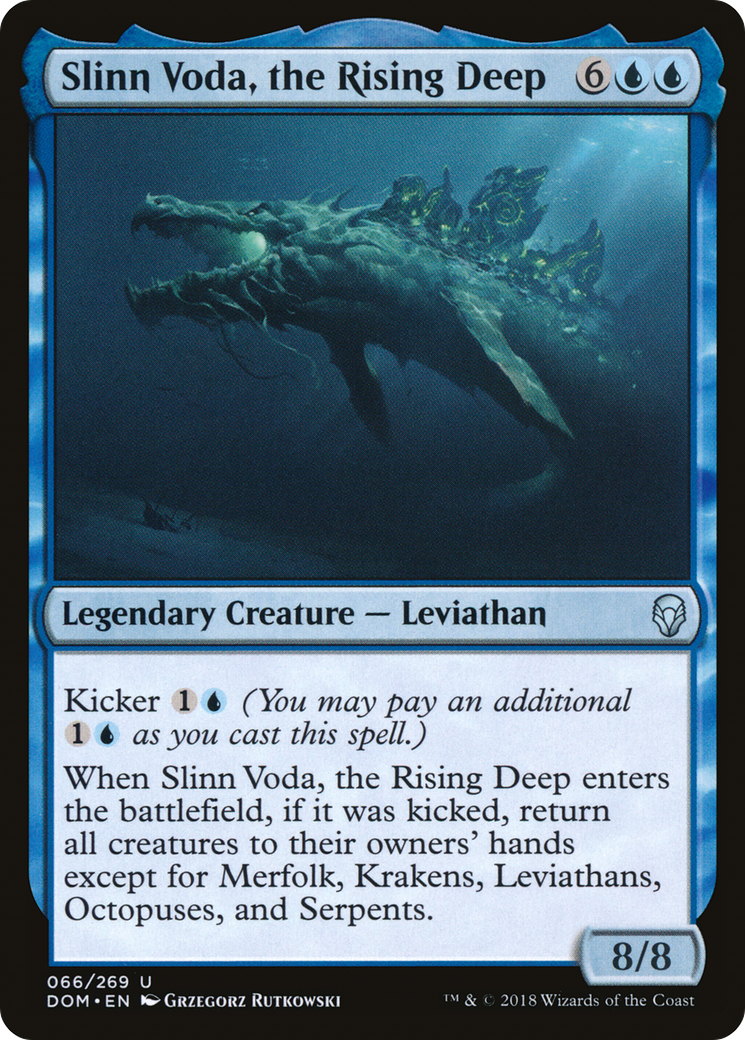 {C} Slinn Voda, the Rising Deep [Dominaria][DOM 066]