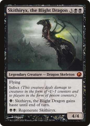 {R} Skithiryx, the Blight Dragon [Scars of Mirrodin][SOM 079]