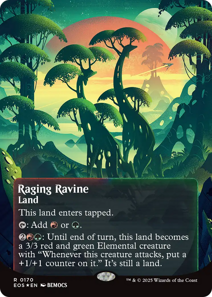 {R} Raging Ravine (0170) (Poster) (Galaxy Foil) [Edge of Eternities: Stellar Sights][EOS 170]