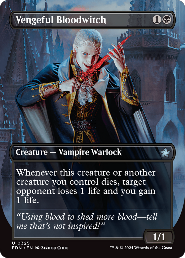 {@C} Vengeful Bloodwitch (Borderless) [Foundations][FDN 325]