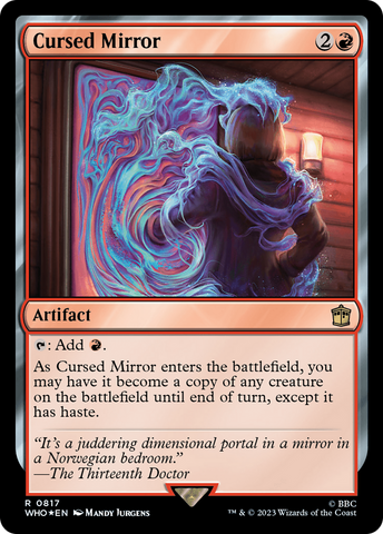 {R} Cursed Mirror (Surge Foil) [Doctor Who][WHO 817]