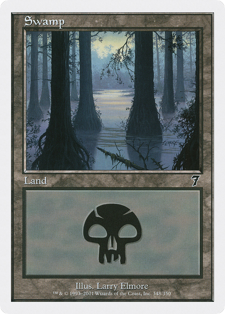{B}[7ED 348] Swamp (348) [Seventh Edition]