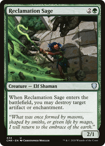 {C} Reclamation Sage (434) [Commander Legends][CMR 434]