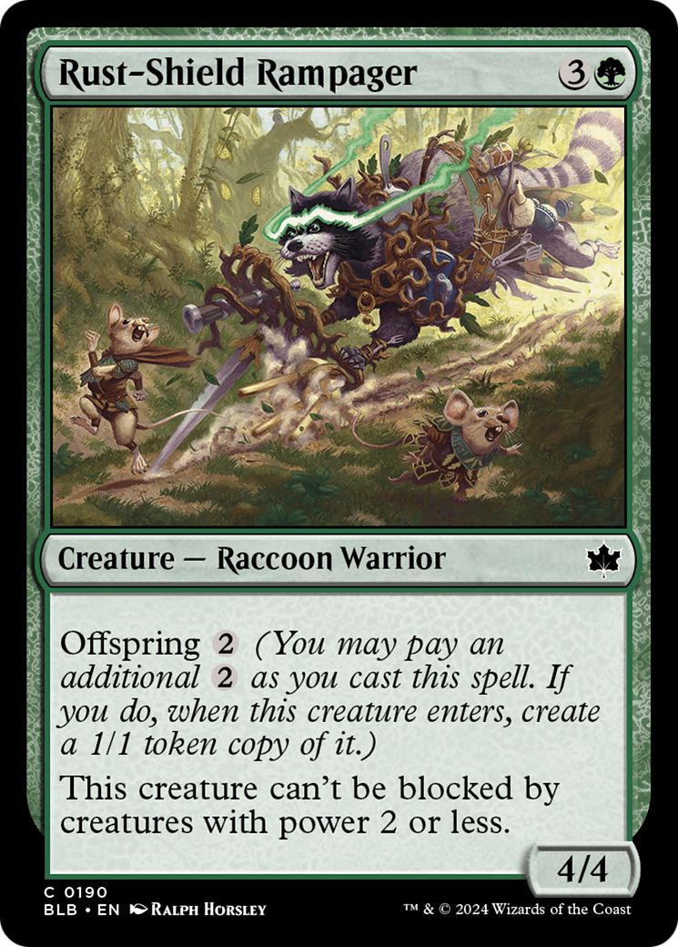 {@C} Rust-Shield Rampager [Bloomburrow][BLB 190]