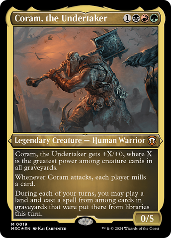 {R} Coram, the Undertaker (Foil Etched) [Modern Horizons 3 Commander][M3C 019]