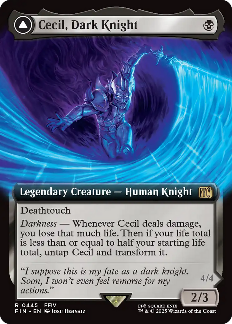 {@R} Cecil, Dark Knight // Cecil, Redeemed Paladin (Extended Art) [FINAL FANTASY][FIN 445]