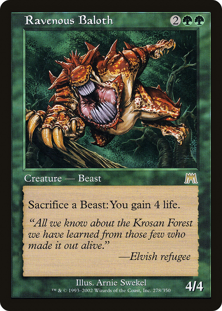 {R} Ravenous Baloth [Onslaught][ONS 278] - Misty Mountain Games