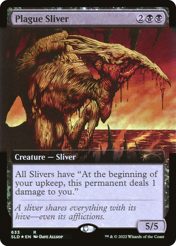 {R} Plague Sliver (Extended Art) [Secret Lair Drop Promos][SLD 633]