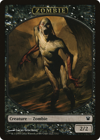 {T} Zombie Token (7/12) [Innistrad Tokens][TISD 007]