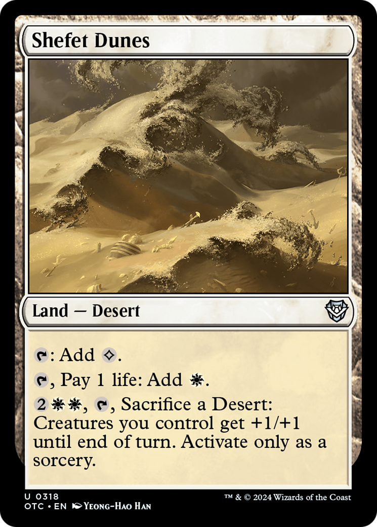 {C} Shefet Dunes [Outlaws of Thunder Junction Commander][OTC 318]