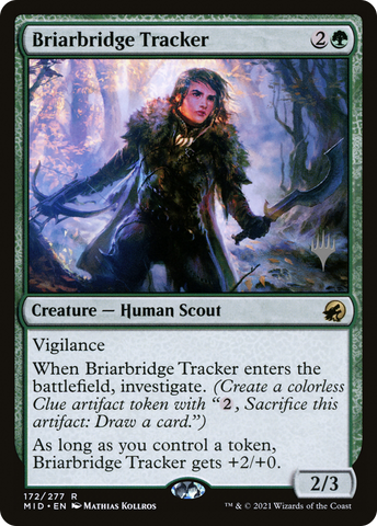 {R} Briarbridge Tracker (Promo Pack) [Innistrad: Midnight Hunt Promo Pack][PP MID 172]
