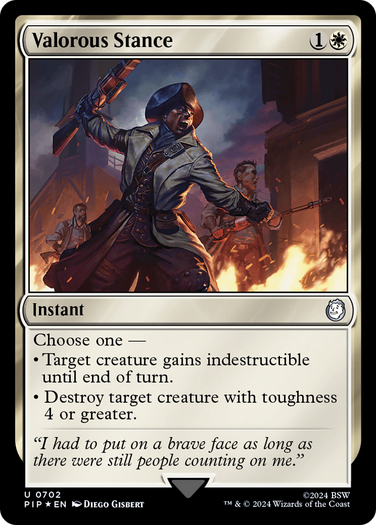 {C} Valorous Stance (Surge Foil) [Fallout][PIP 702]