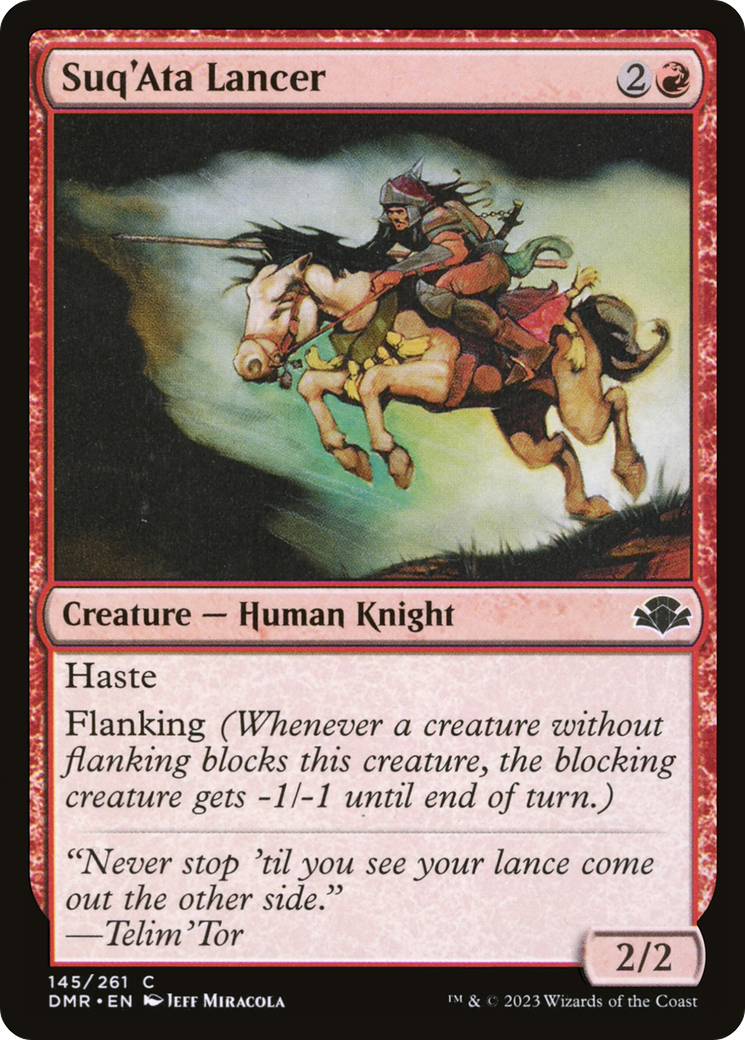 {C} Suq'Ata Lancer [Dominaria Remastered][DMR 145]