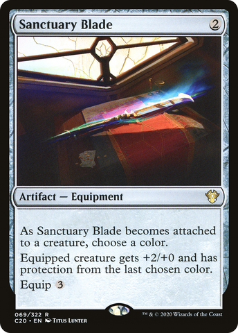 {R} Sanctuary Blade [Commander 2020][C20 069]