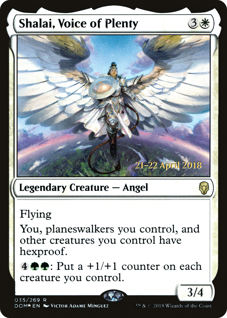 {R} Shalai, Voice of Plenty [Dominaria Prerelease Promos][PR DOM 035] - Misty Mountain Games