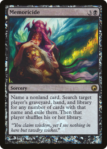 {R} Memoricide (Buy-A-Box) [Scars of Mirrodin Promos][PA SOM 069]