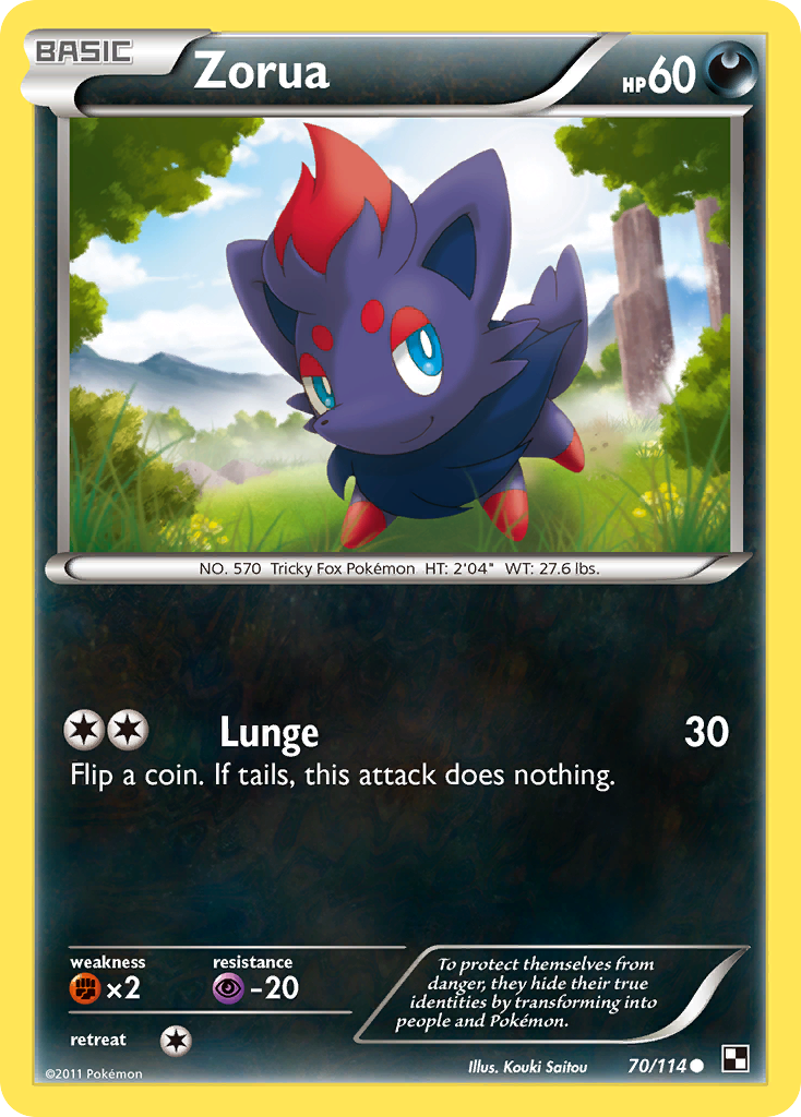 [PKM] Zorua (70/114) [Black & White: Base Set]