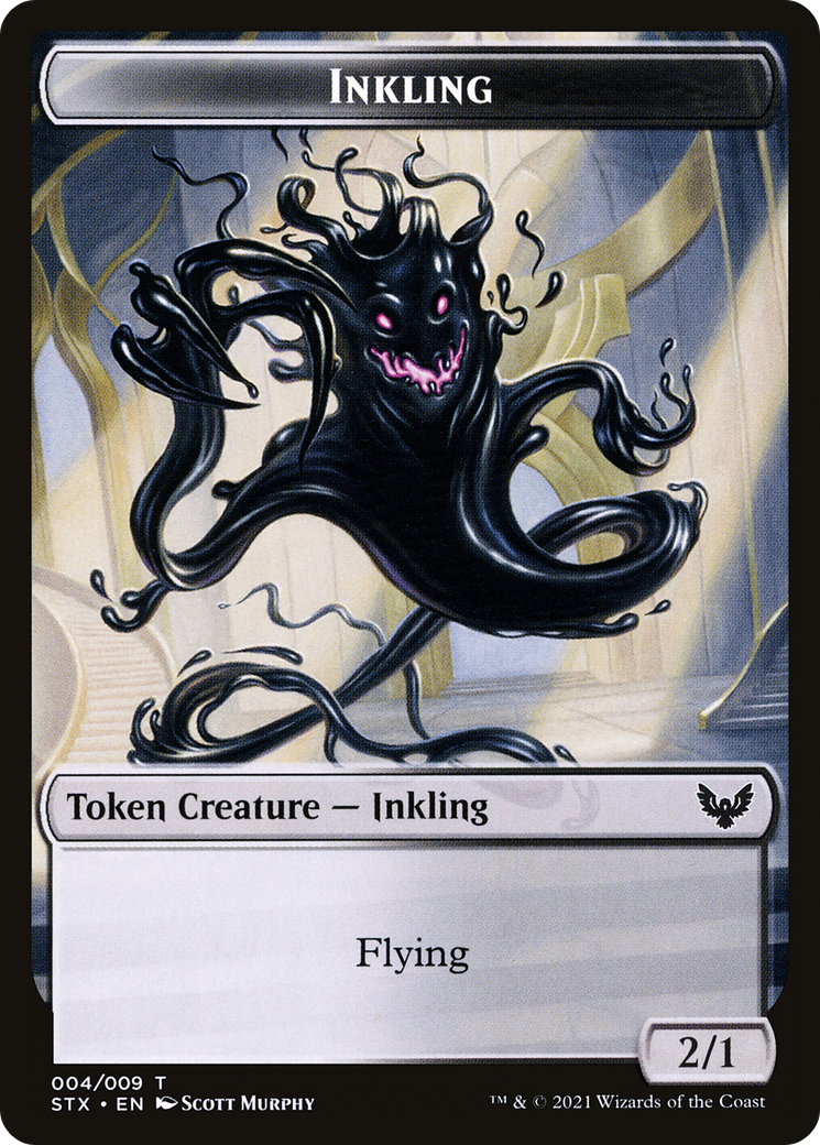 {T} Inkling Token [Strixhaven: School of Mages Tokens][TSTX 004]