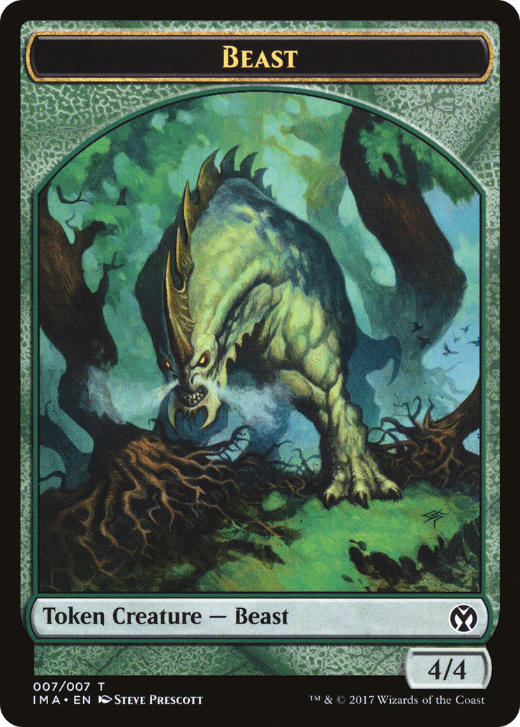 {T} Beast Token [Iconic Masters Tokens][TIMA 007]