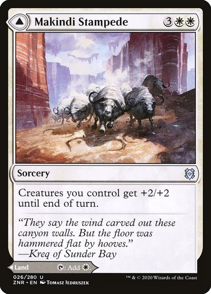 {C} Makindi Stampede // Makindi Mesas [Zendikar Rising][ZNR 026]