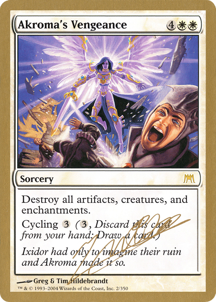 {R} Akroma's Vengeance (Julien Nuijten) [World Championship Decks 2004][GB WC04 JN2]