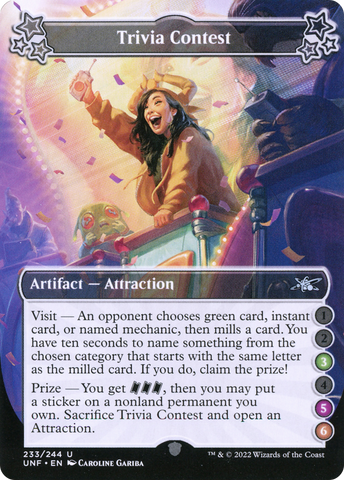 {C} Trivia Contest (3-5-6) [Unfinity][UNF 233]