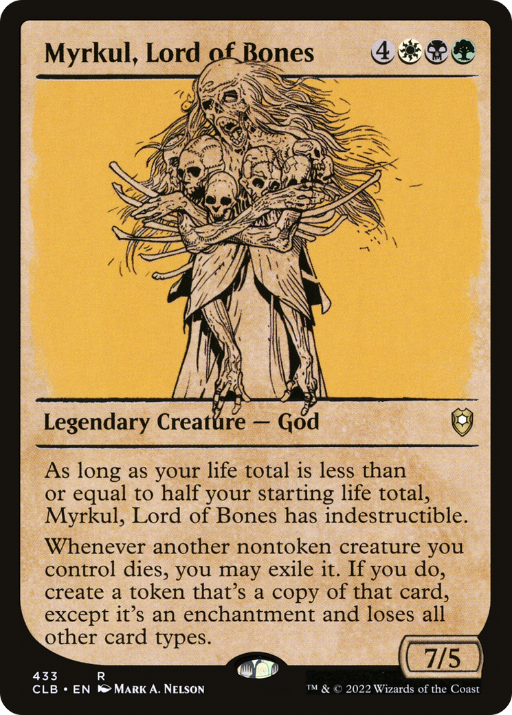{R} Myrkul, Lord of Bones (Showcase) [Commander Legends: Battle for Baldur's Gate][CLB 433]