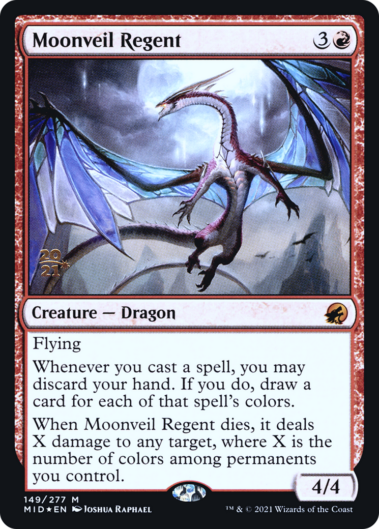 {R} Moonveil Regent [Innistrad: Midnight Hunt Prerelease Promos][PR MID 149]