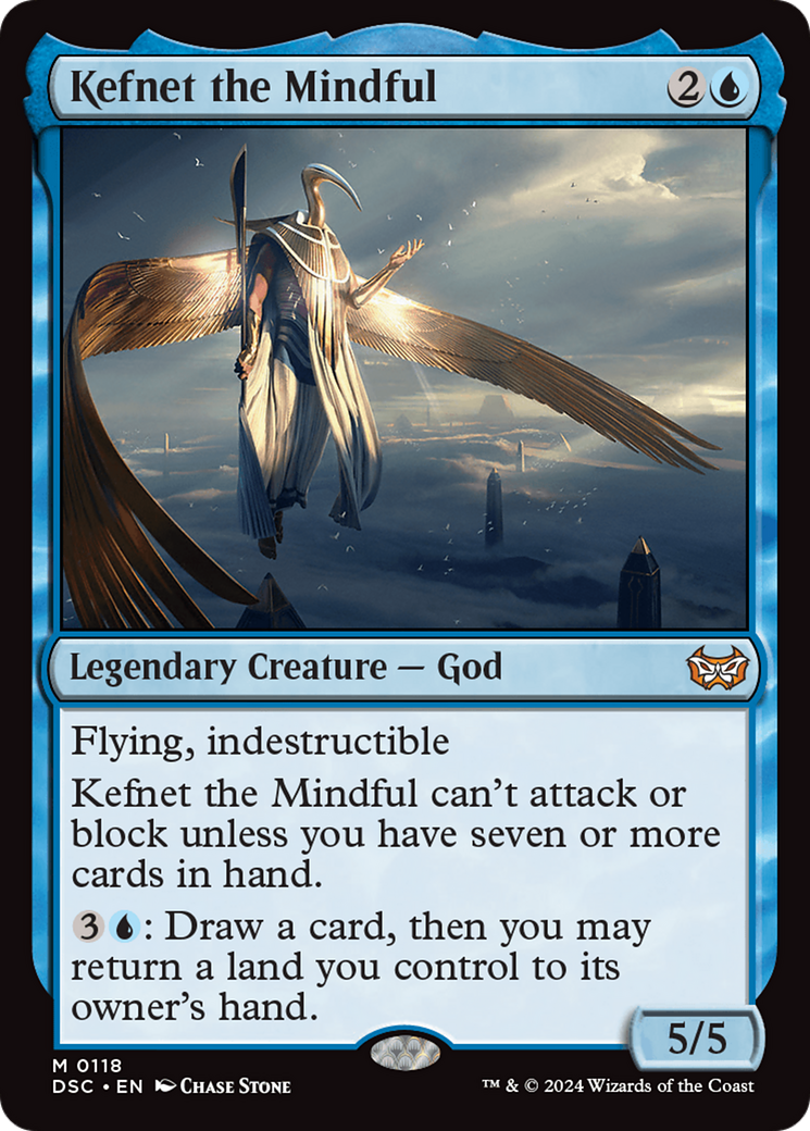 {R} Kefnet the Mindful [Duskmourn: House of Horror Commander][DSC 118]
