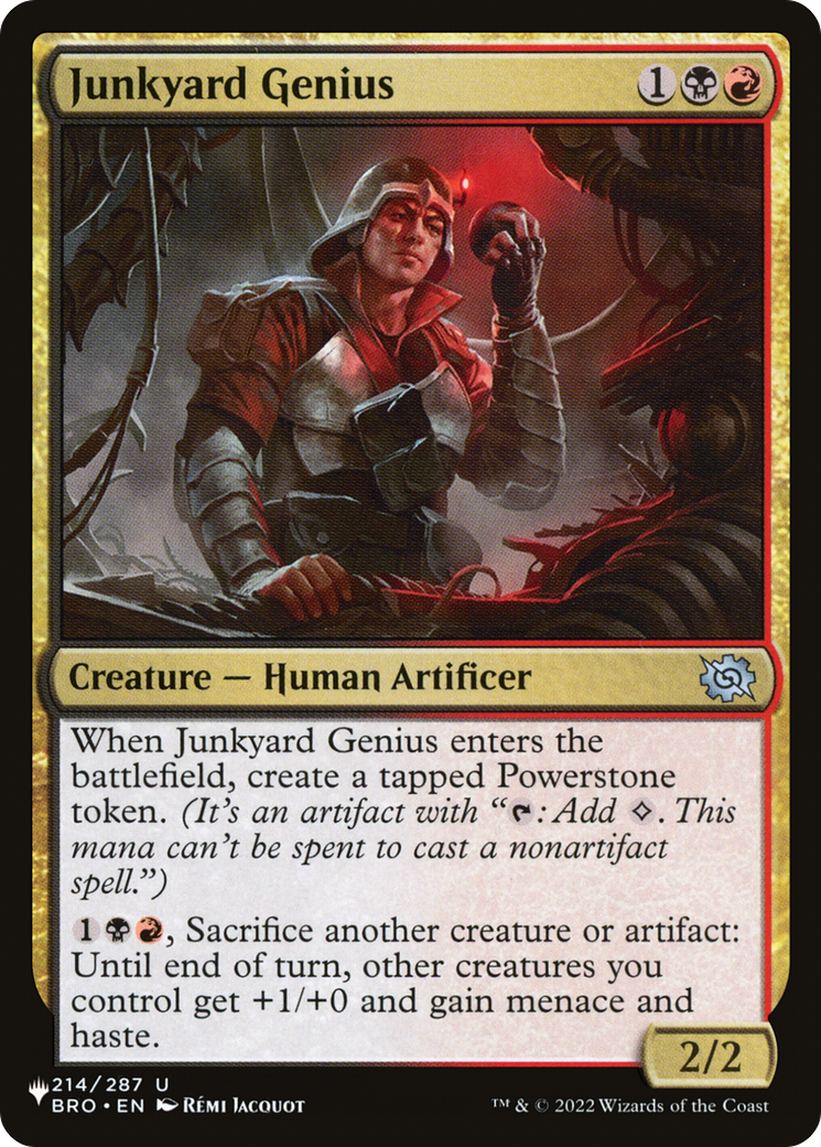 Junkyard Genius [LIST 214/012]