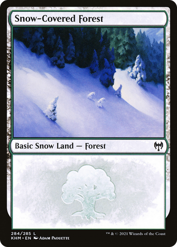 {B}[KHM 284] Snow-Covered Forest (284) [Kaldheim]