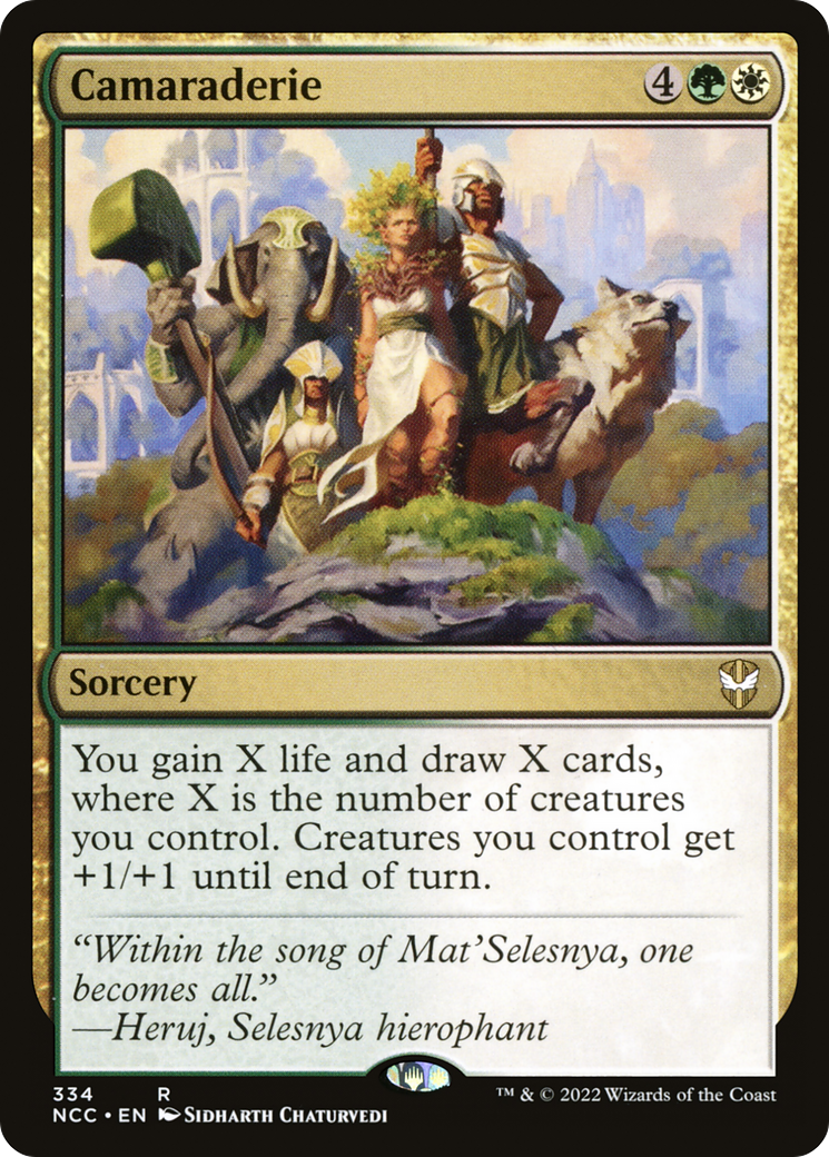 {R} Camaraderie [Streets of New Capenna Commander][NCC 334]
