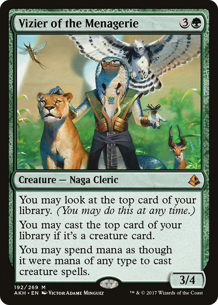 {R} Vizier of the Menagerie [Amonkhet][AKH 192] - Misty Mountain Games